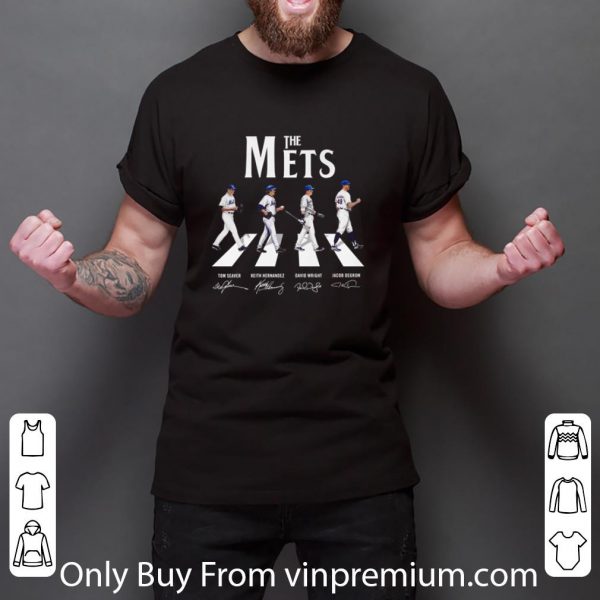 Pretty The New York Mets Walking The Abbey Road Signatures shirt