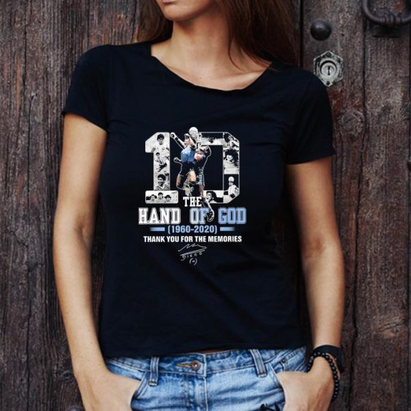 Original Diego Maradona The Hand Of God 1960 2020 Thank You For The Memories Signature shirt