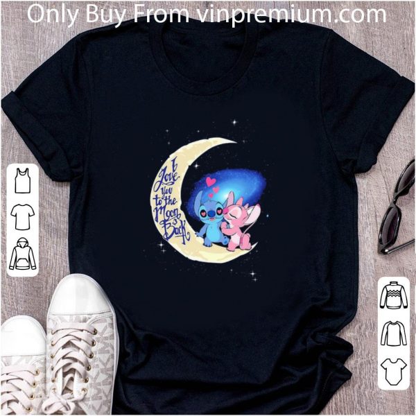 Great Stitch And Angel I Love You To The Moon And Back Disney shirt