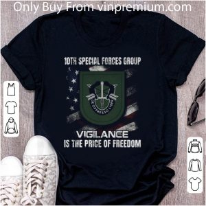 Official 10th Special Forces Group Vigilance Is The Price Of Freedom American Flag shirt 1
