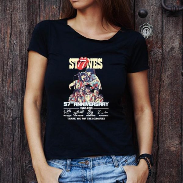 Official Stones 57th Anniversary 1962 2019 Thank You For The Memories Signatures shirt