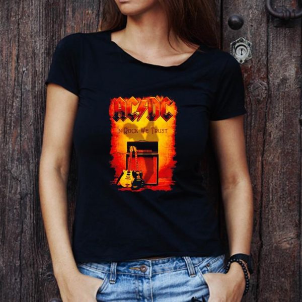 Official Acdc Band In Rock We Trust Poster shirt