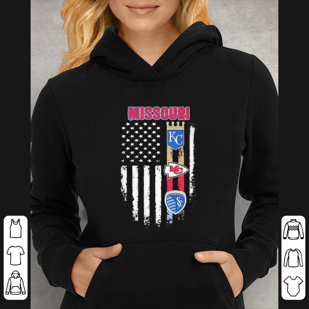6a4564d2 nice missouri kansas city royals chiefs sporting american flag shirt 4 - Nice Missouri Kansas City Royals Chiefs Sporting American Flag shirt