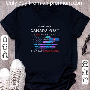 Official Working At Canada Post It’s A 2020 Survival Skill American Flag shirt 1