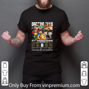 Premium Doctor 57th Anniversary 1963 2020 Thank You For The Memories Signatures shirt 2