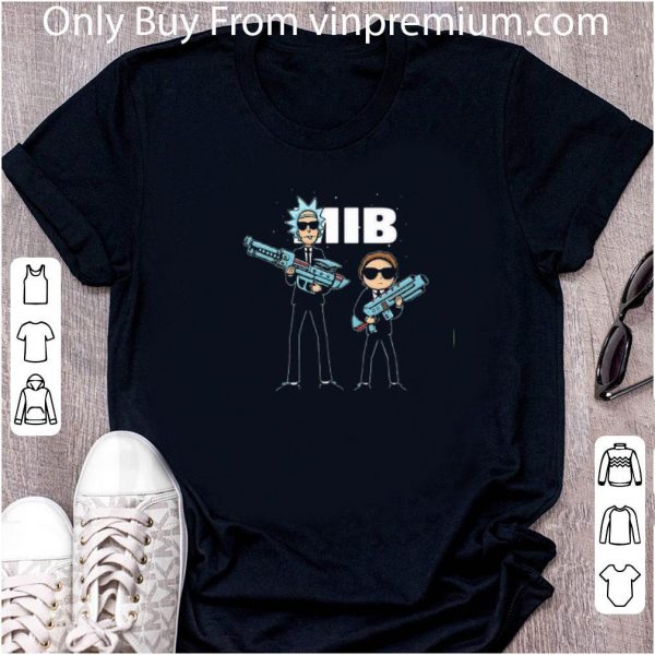 Hot Rick And Morty Mib Holding Guns Men In Black shirt