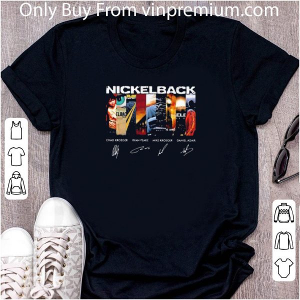 Official Nickelback Band Members Signatures shirt