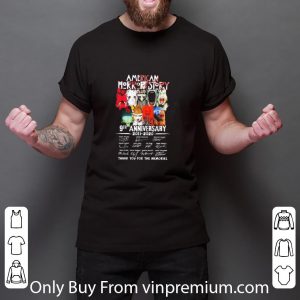 Official American Horror Story 9th Anniversary 2011 2020 Thank You For The Memories Signatures shirt 2