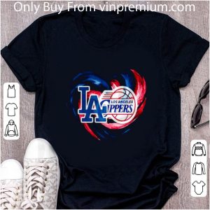 Premium Los Angeles Dodgers And Los Angeles Clippers Logo shirt 1