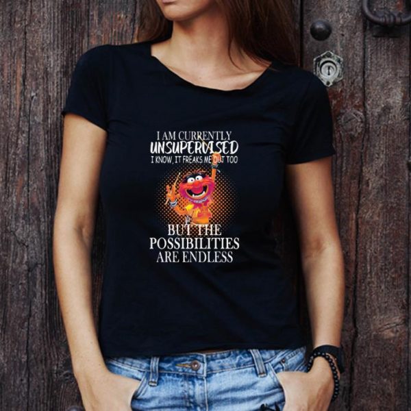 Premium Muppet Drummer I Am Currently Unsupervised I Know It Freaks Me Out Too shirt
