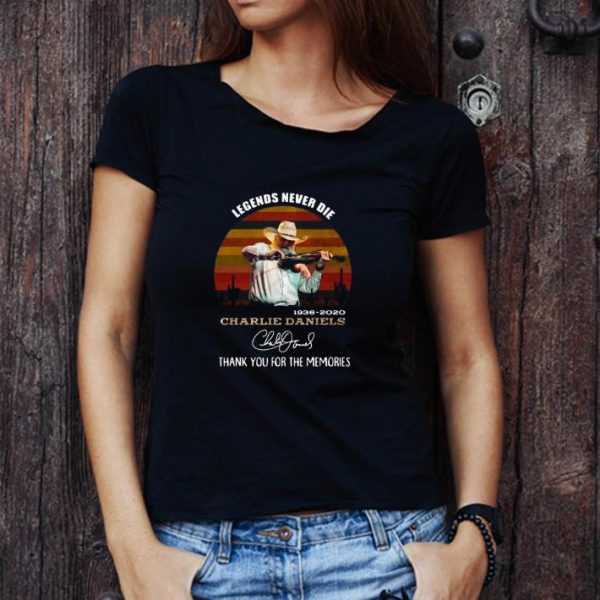 Hot Legends Never Die 1936 2020 Charlie Daniels Vintage shirt