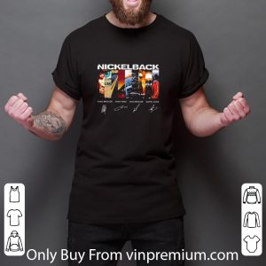 Official Nickelback Band Members Signatures shirt 2