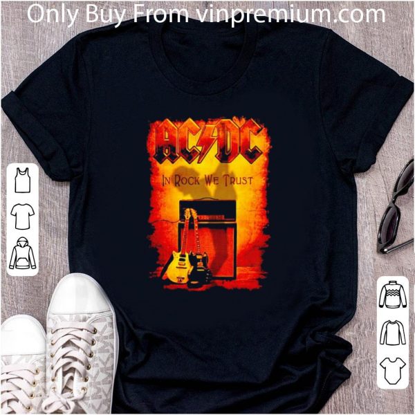 Official Acdc Band In Rock We Trust Poster shirt