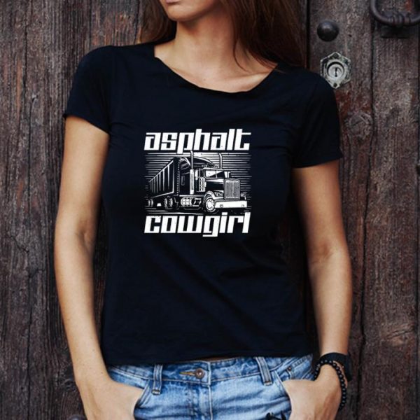 Premium Asphalt Cowgirl Riding Truck shirt