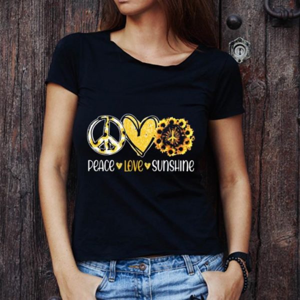 Nice Peace Love Sunshine Sunflowers shirt