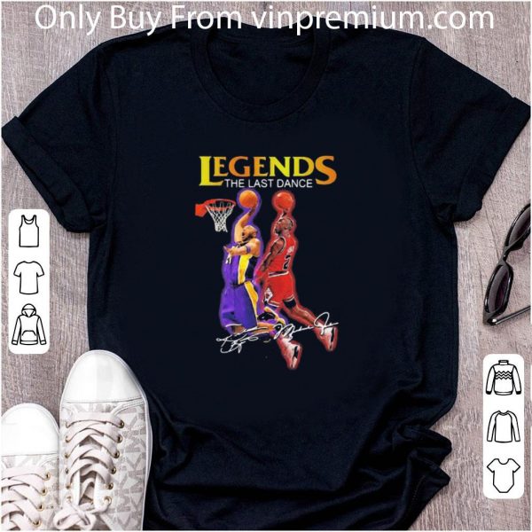 Top Legends The Last Dance The Goat Michael Jordan And Kobe Bryant Signatures shirt