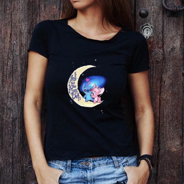 Great Stitch And Angel I Love You To The Moon And Back Disney shirt