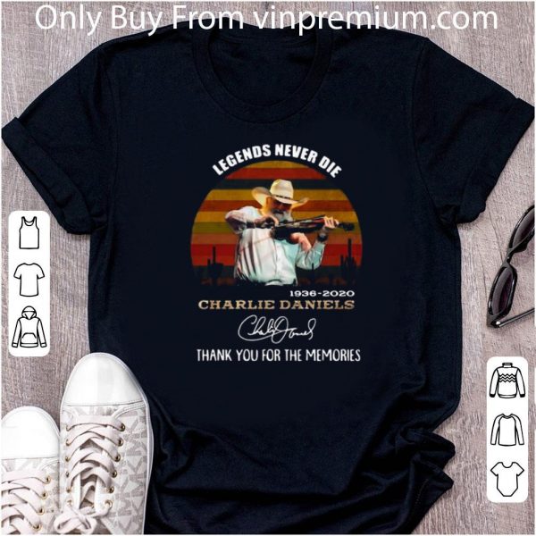 Hot Legends Never Die 1936 2020 Charlie Daniels Vintage shirt