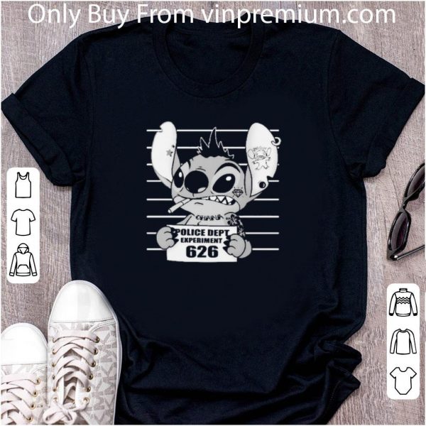 Nice Stitch Police Dept Experiment 626 shirt