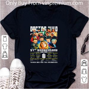 Premium Doctor 57th Anniversary 1963 2020 Thank You For The Memories Signatures shirt 1