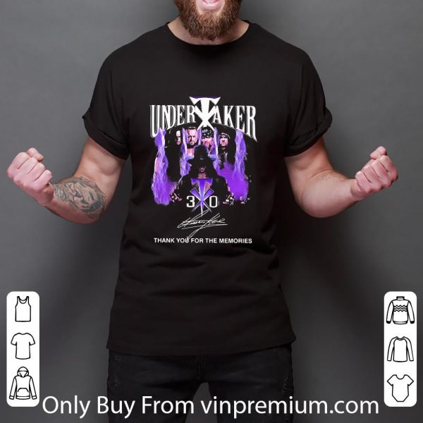 Premium Undertaker Thank You For The Memories Signature shirt