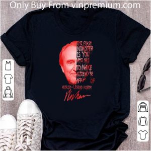 Hot Wes Craven The First Monster Is You Who Has To Make Audience Be Afraid Of August Legend Month Signature shirt 1