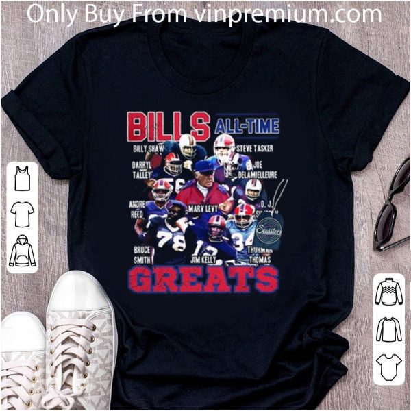 Original Buffalo Bills All Time Greats Signatures shirt