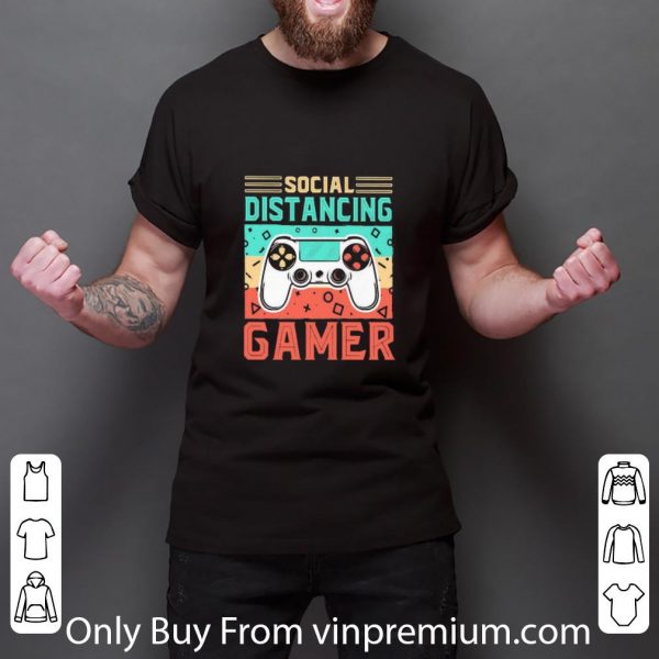 Great Vintage Social Distancing Gamer Coronavirus shirt