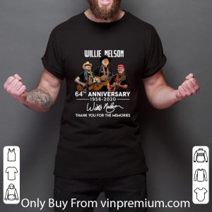 Pretty Willie Nelson 64th anniversary thank you for the memories signature shirt 2