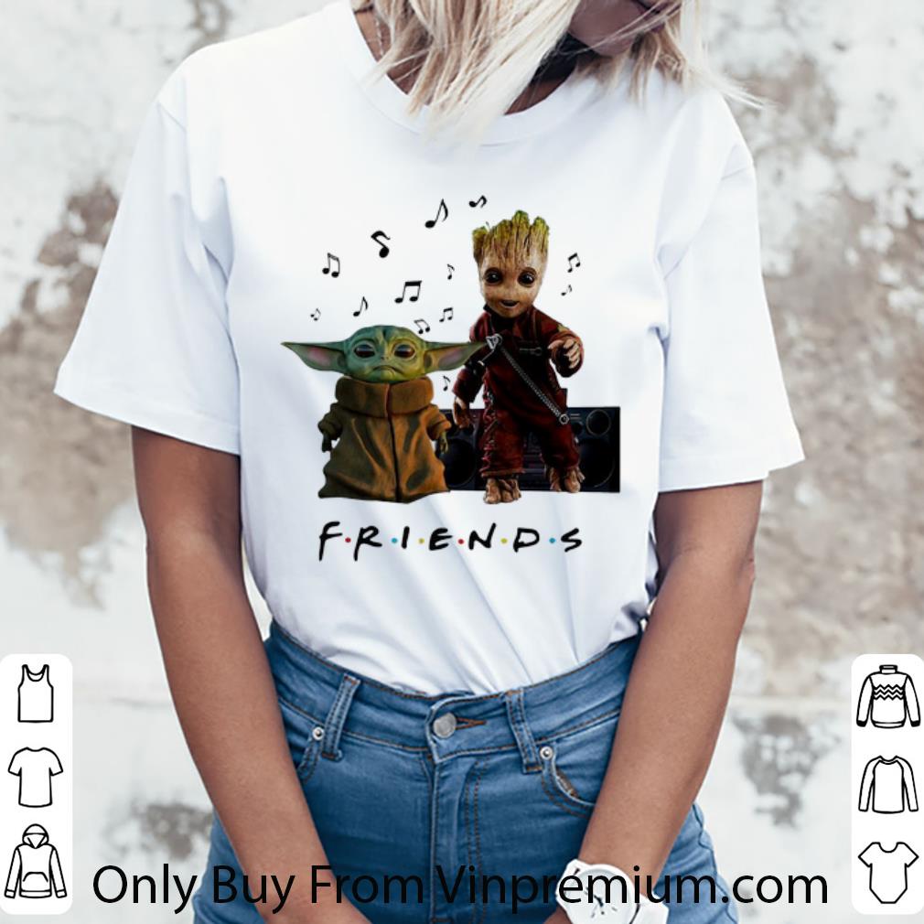 Nice Baby Yoda And Baby Groot Friends Music Note shirt Nice Baby Yoda And Baby Groot Friends Music Note shirt