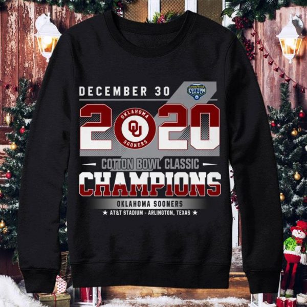 Premium December 30 2020 Cotton Bowl Classic Champions Oklahoma Sooners shirt