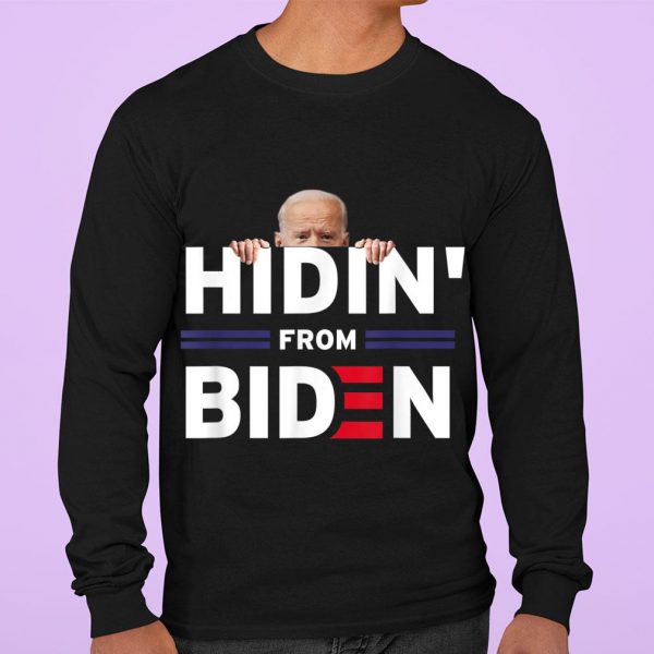 Awesome Hidin' From Biden Anti Joe Biden 2020 Political shirt