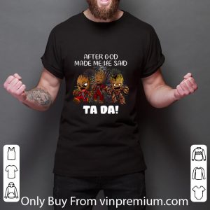 Awesome Baby Groots After God Made He Said Ta Da Fireworks shirt 2