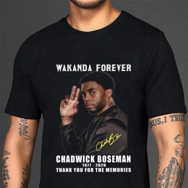 Premium Wakanda Forever RIP Chadwick Boseman 1977-2020 Signature shirt