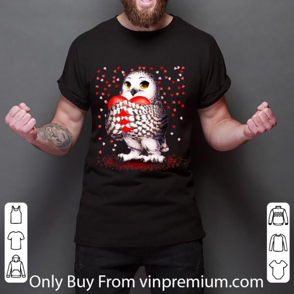 Nice Owl Holds Heart Owl Lovers shirt