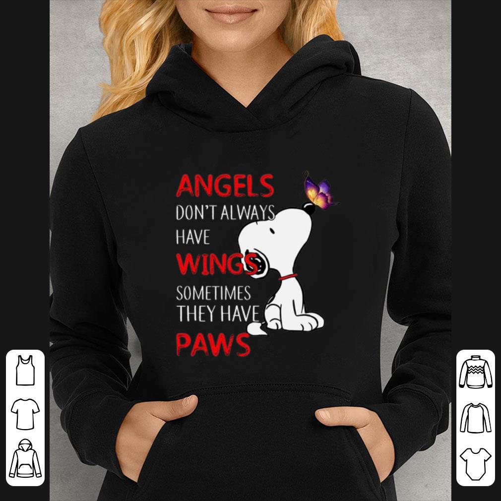 17e913f7 top snoopy angels don t always have wings sometimes they have paws shirt 4 - Top Snoopy angels don't always have wings sometimes they have paws shirt