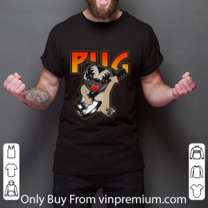 Official Pug Playing Kiss Rock Band shirt 2