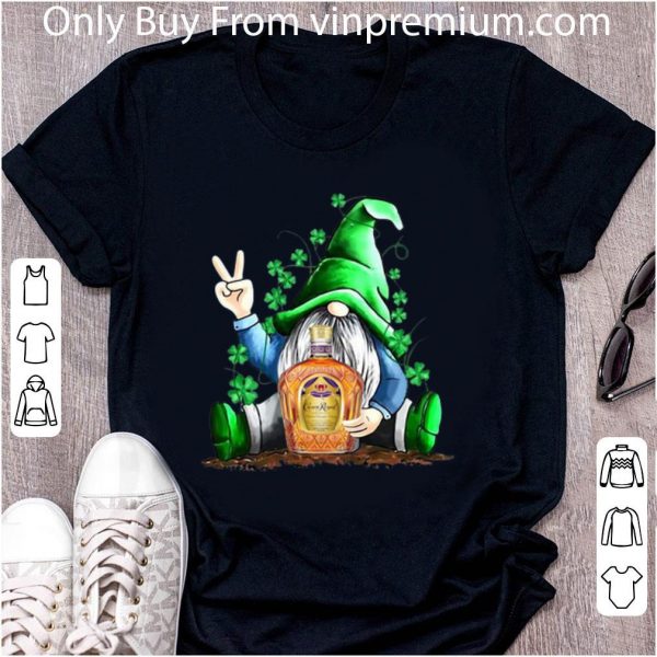 Pretty Gnome Hug Crown Royal St Patrick’s Day shirt
