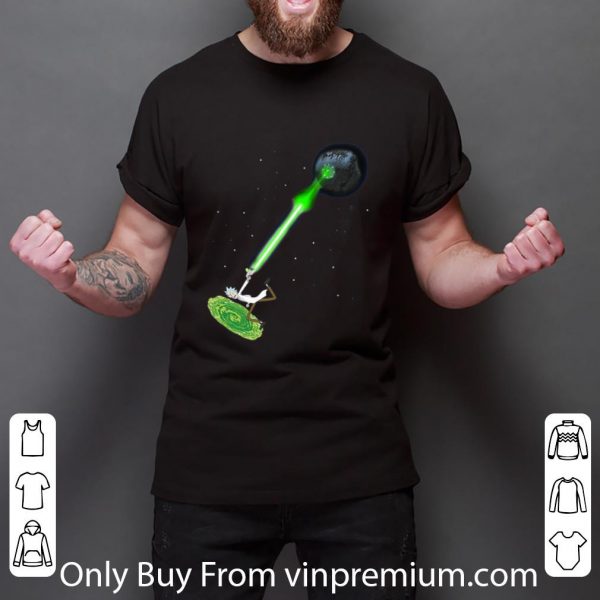 Nice Star Wars Rick Sanchez Kamehameha Death Star shirt