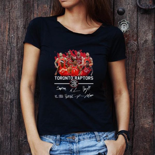 Nice Toronto Raptors Players Signatures shirt