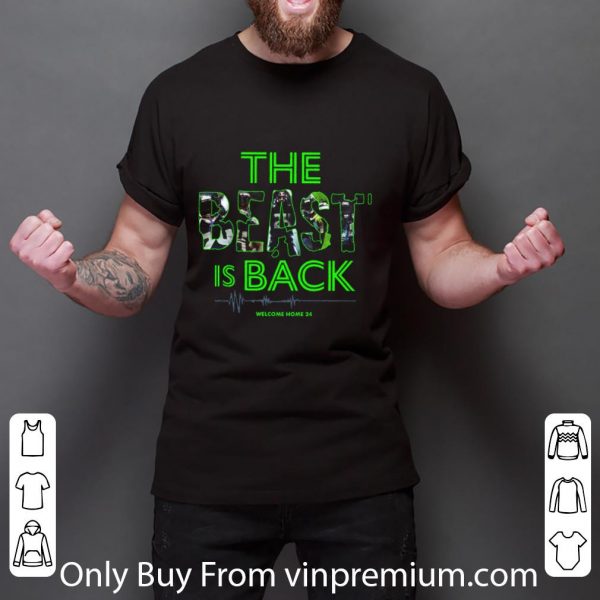 Hot Marshawn Lynch The Beast is back welcome home 24 Seahawks shirt