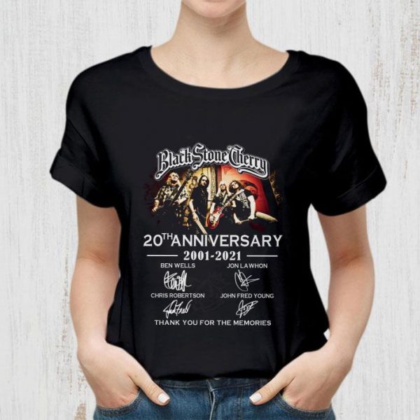 Official Black Stone Cherry 20th Anniversary 2001-2021 Signatures shirt