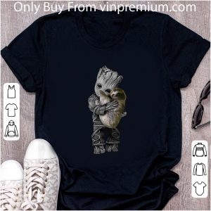 Great Baby Groot Hug Sloth shirt 1