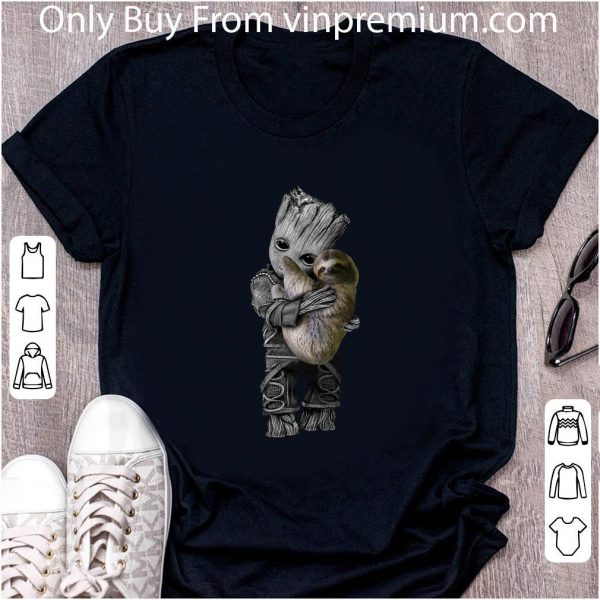 Great Baby Groot Hug Sloth shirt