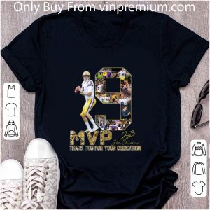 Premium Joe Burrow 9 MVP thank you for your dedication shirt 1