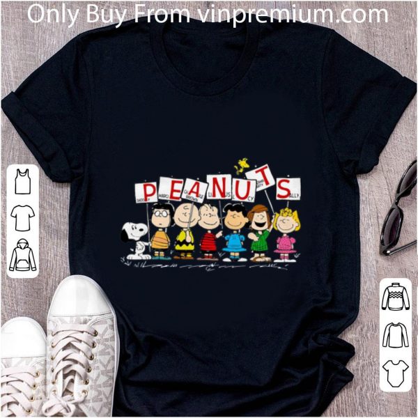 Nice Peanuts Snoopy Marcie Charlie Brown Linus Lucy Peppermint Patty Sally shirt