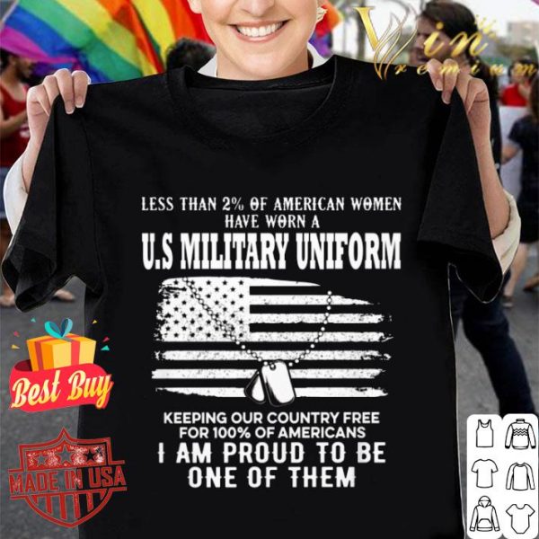 Premium Less Than 2% Of American Women Have Worn A U.S Military Uniform shirt