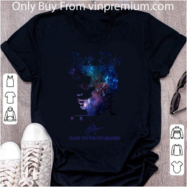 Hot Purple Rain Prince 1958 2016 signed thank you for the memories shirt