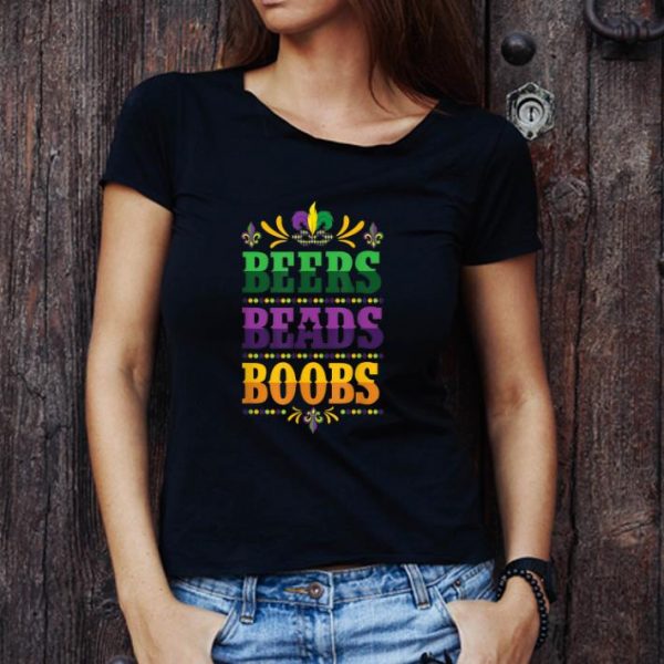 Official Beer Beads Boobs Mardi Gras New Orleans shirt