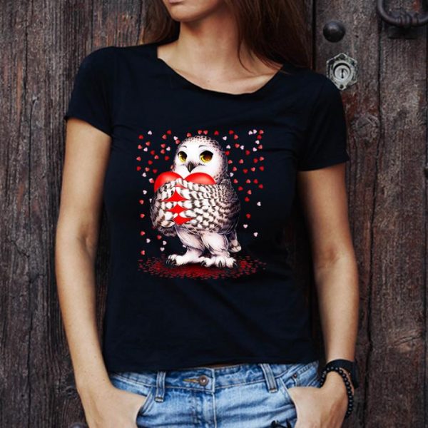 Nice Owl Holds Heart Owl Lovers shirt